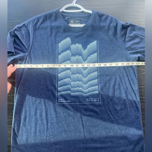 Asics x Reigning Champ Collab tee shirt. Worn once. Size L. - Picture 3 of 4